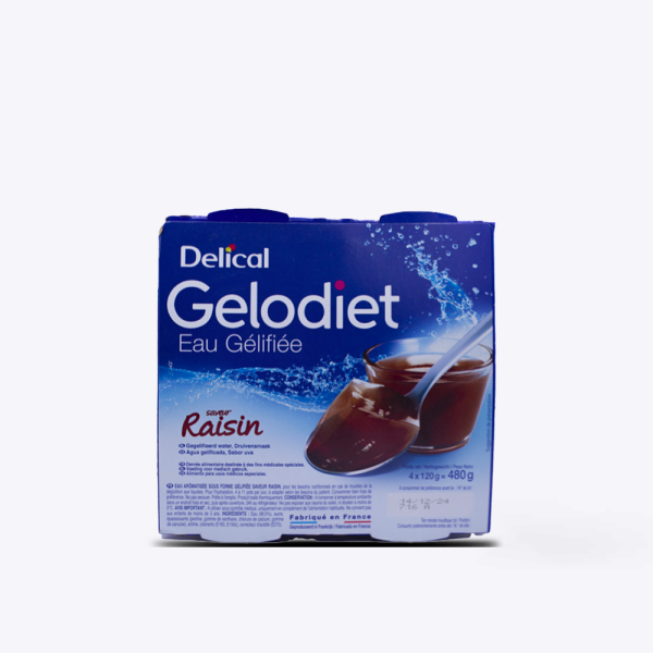 DELICAL GELOD EAU GELI RAISIN 4X120G